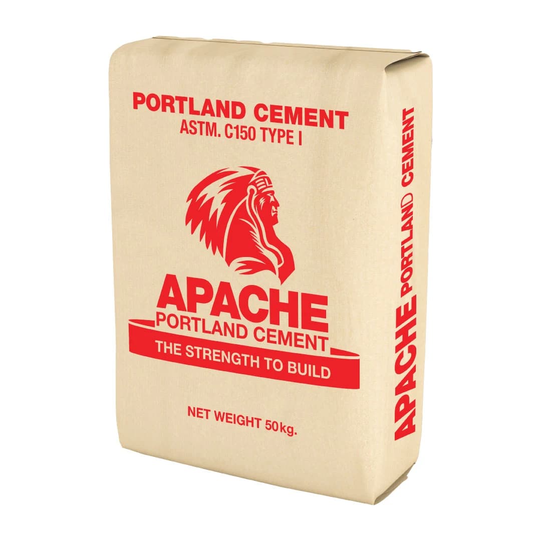 Apache Portland Cement ASTM C150 Type I 50 kg bag produced by KTK