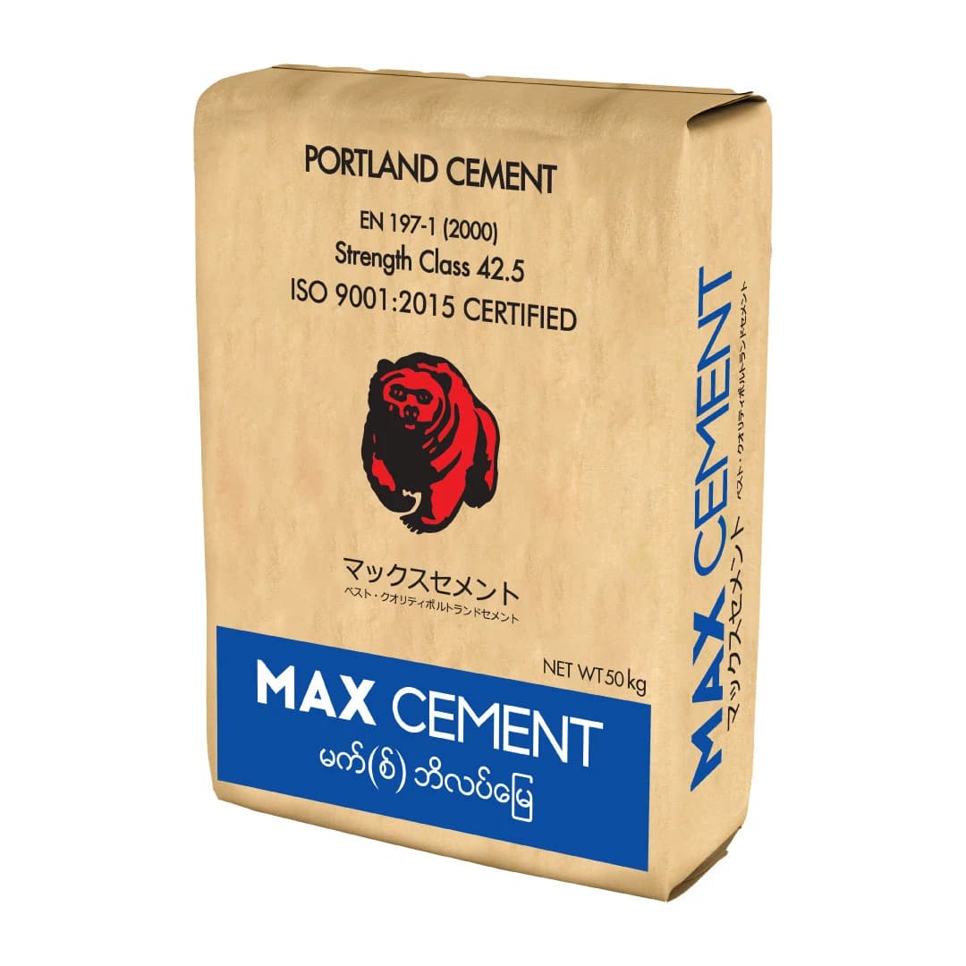 Max Cement Portland cement 50 kg bag produced by KTK