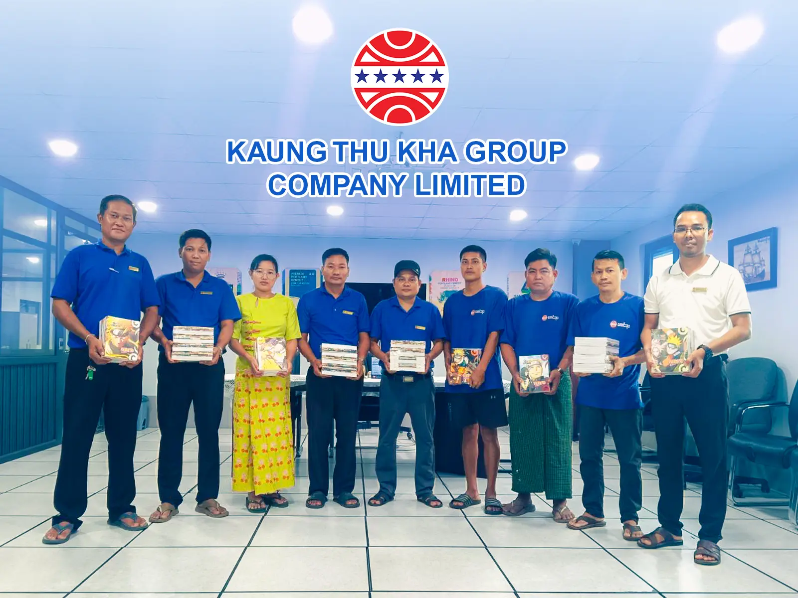 KTK team and recognition recipients at a company event