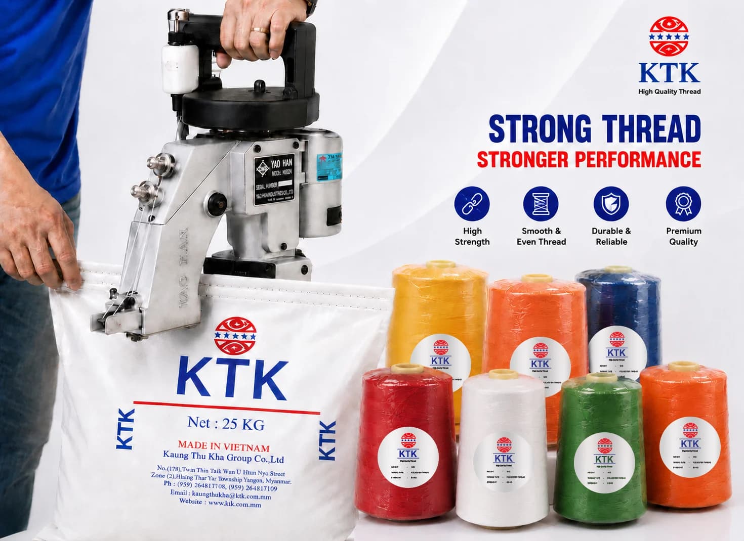 KTK High Quality Bag-Closing Thread